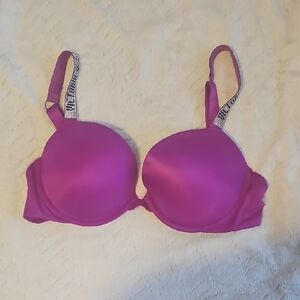 Victoria's Secret Purple Bra with Molded Cups and Adjustable Straps